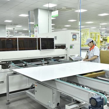 solar system solar panel processing
