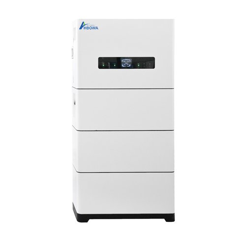 Vertical high voltage stacked lithium battery with buit-in inverter