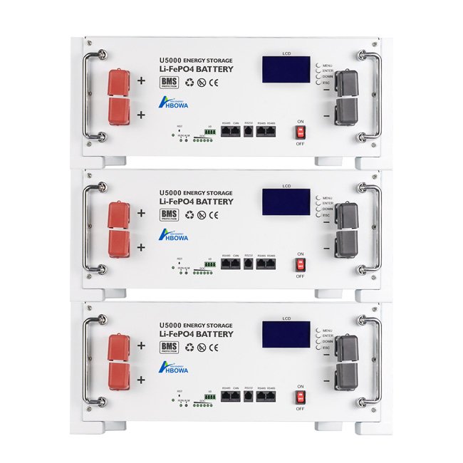Rack Mounted Lithium Battery Solar Battery - HBOWA New Energy