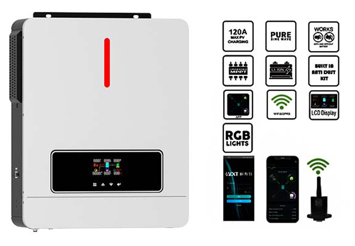 3kw 6kw on off grid solar inverter feature