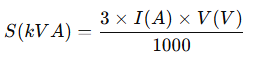 line to neutral voltage