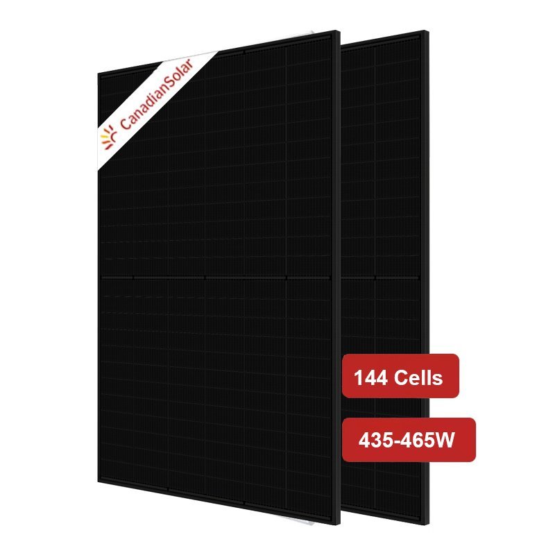 N Type 440w Canadian Solar Panels All Black