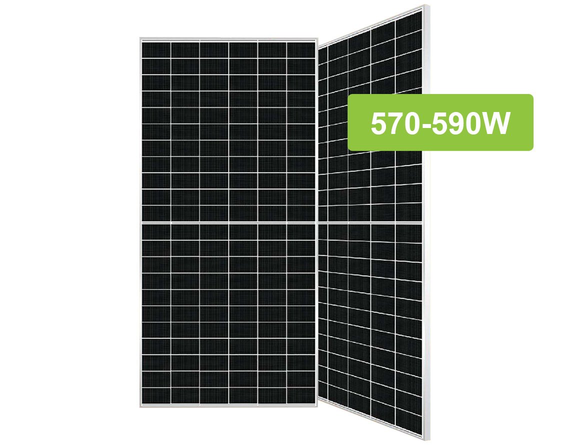 Painel solar bifacial Topcon 570W - 590C