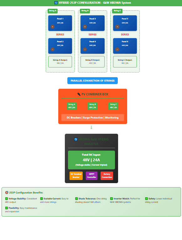 hybrid 253P configuration - 6KW HBOWA system
