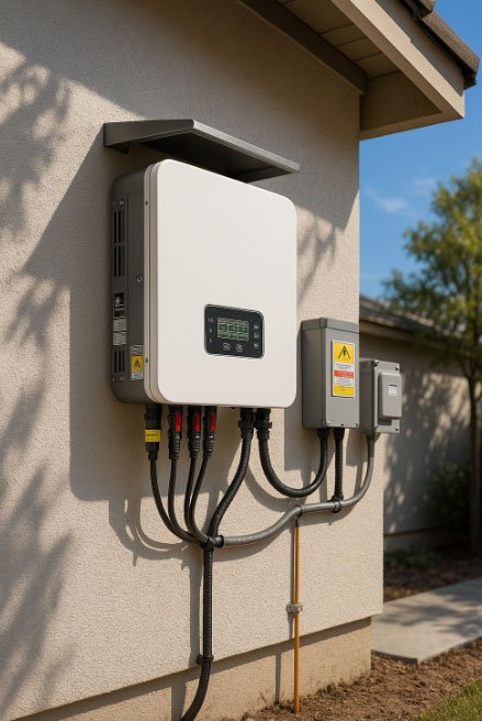 Solar-inverter-installed-for-residential-solar-systems