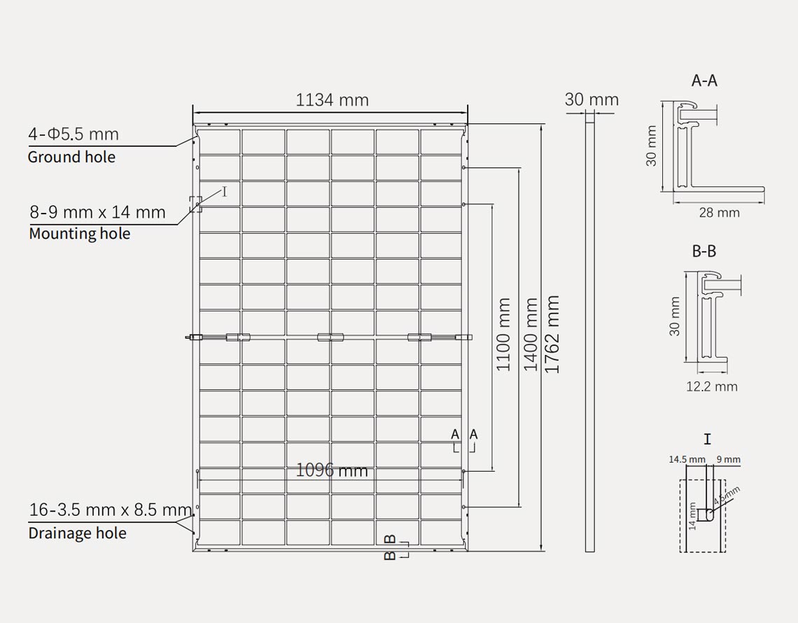 dimension-of-Astronergy-solar-panels-450W-465W