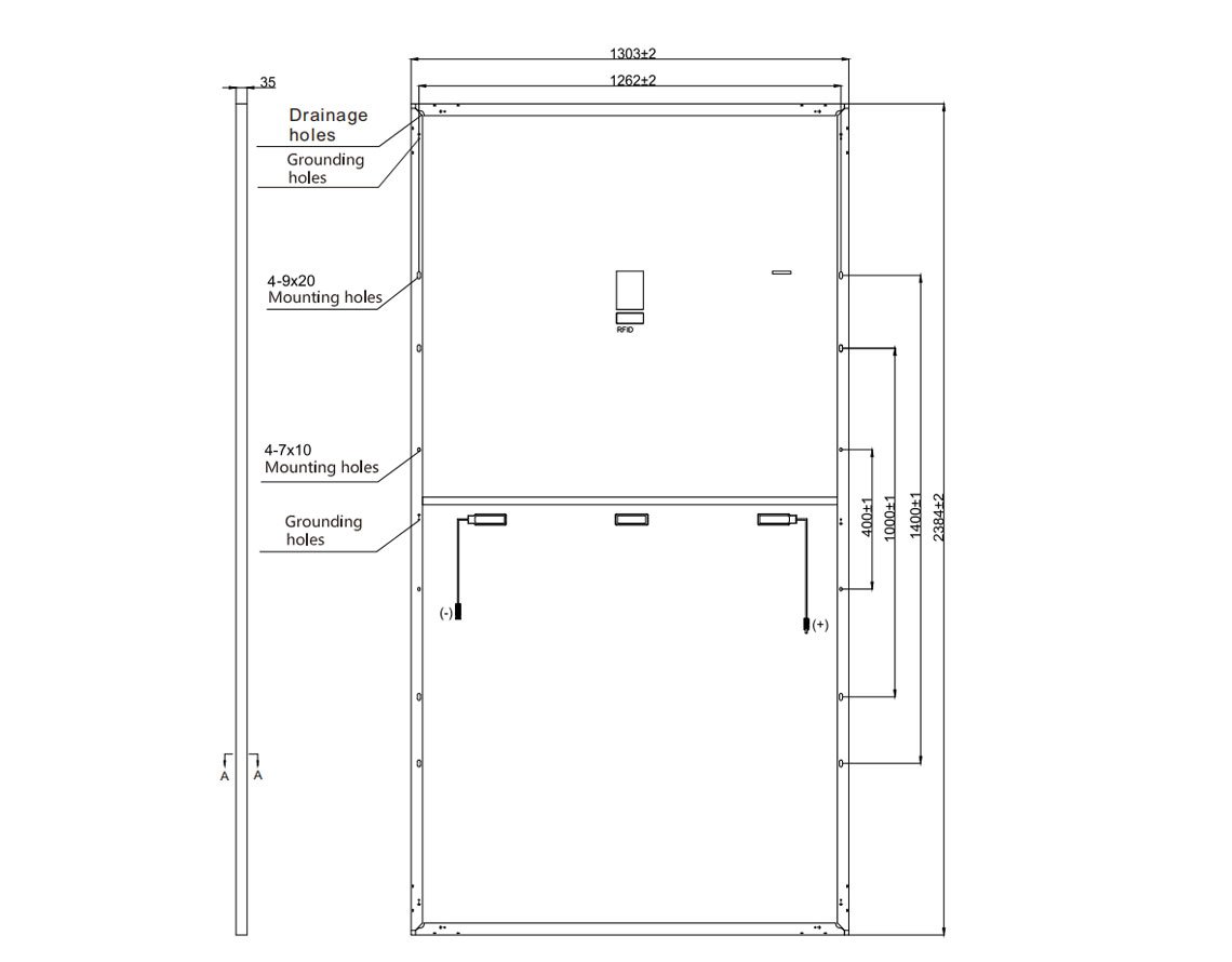 dimension-of-Risen-solar-panels-650W