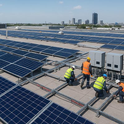 Quanto tempo leva para instalar painéis solares em uma casa ou empresa?