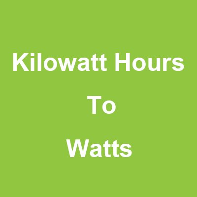 Calculadora de kWh para watts: Conversão simples com exemplos