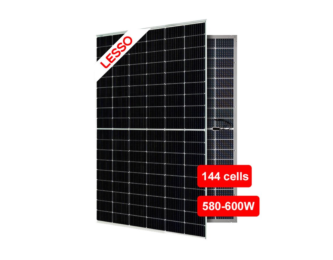 580-600W-LESSO-solar-panels-dual-glass-bifacial-model-from-HBOWA