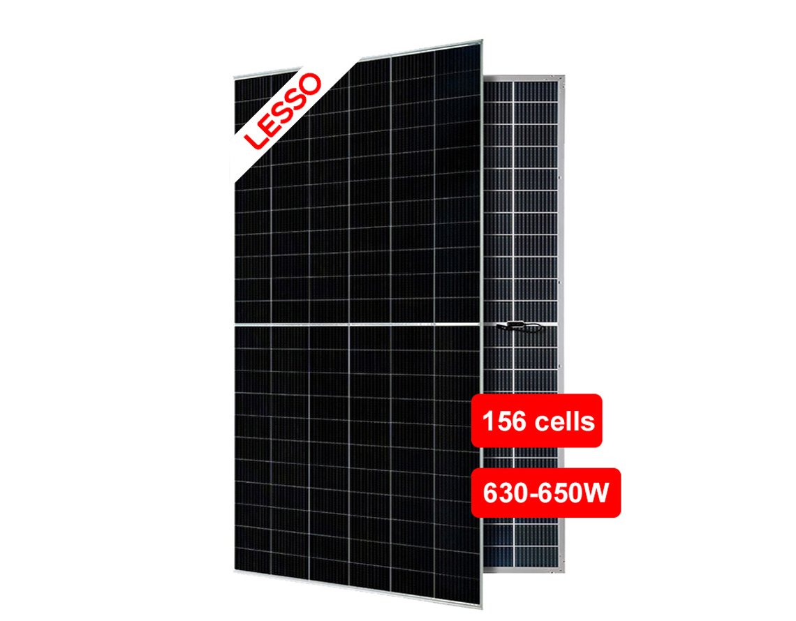 630-650W-LESSO-solar-panels-dual-glass-bifacial