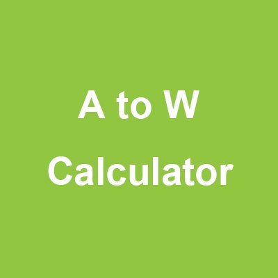 A-to-W-calculator