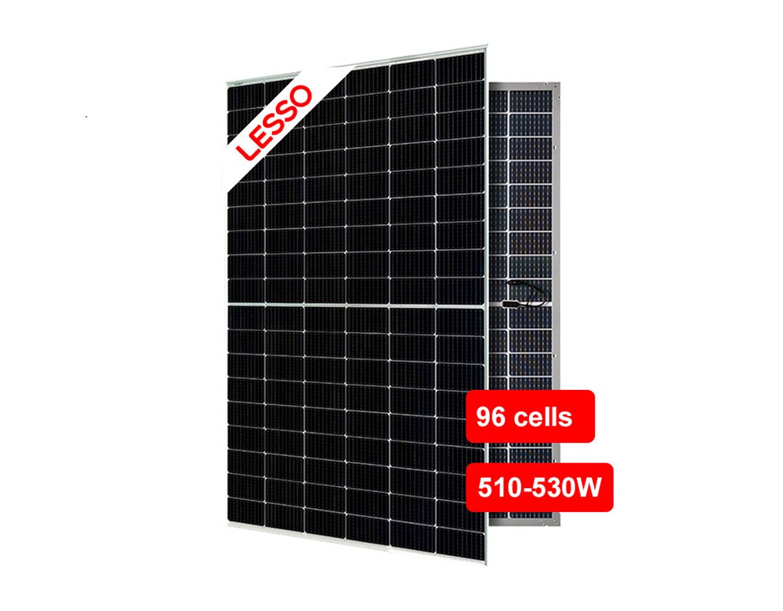 LESSO-solar-panels-510-530W-dual-glass-bifacial-modules