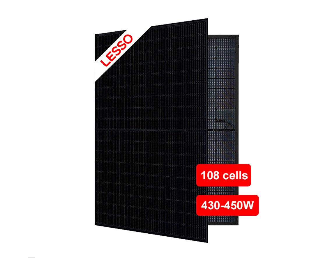 black-solar-panels-dual-glass-module-430W-450W