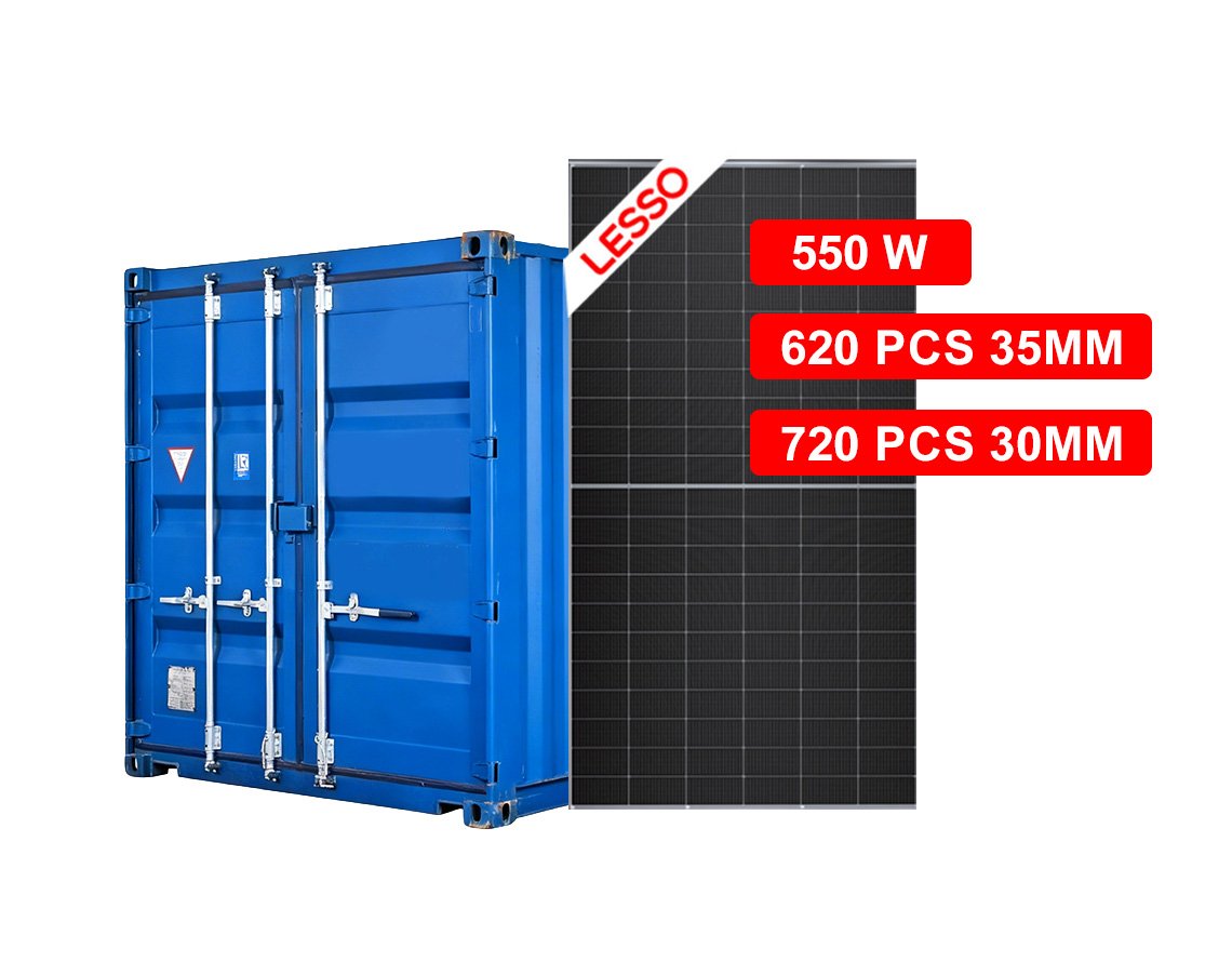 550W solar panels LESSO commercial by container