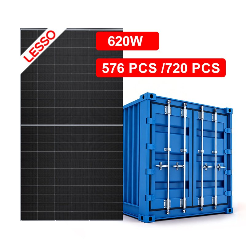 620W LESSO solar panels by container commercial
