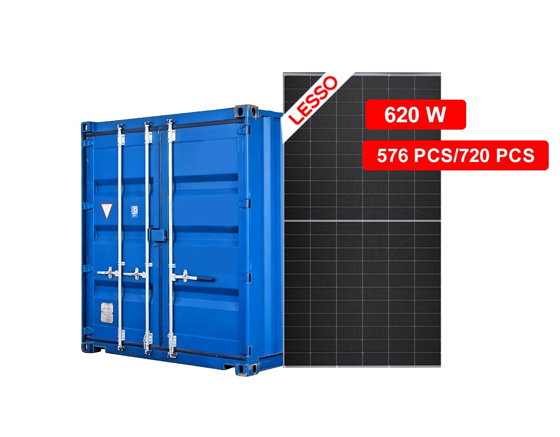 620W LESSO solar panels commercial modules by container