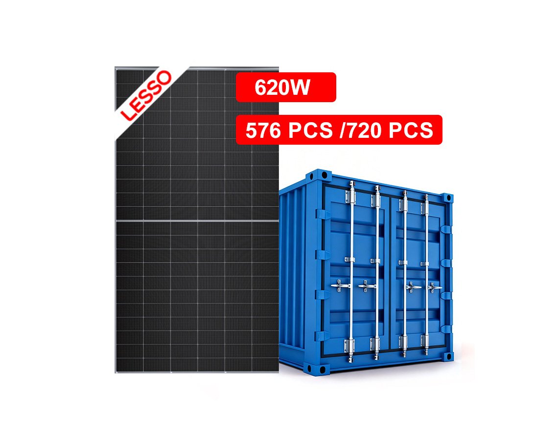 620W commercial solar panels by container 576 pcs