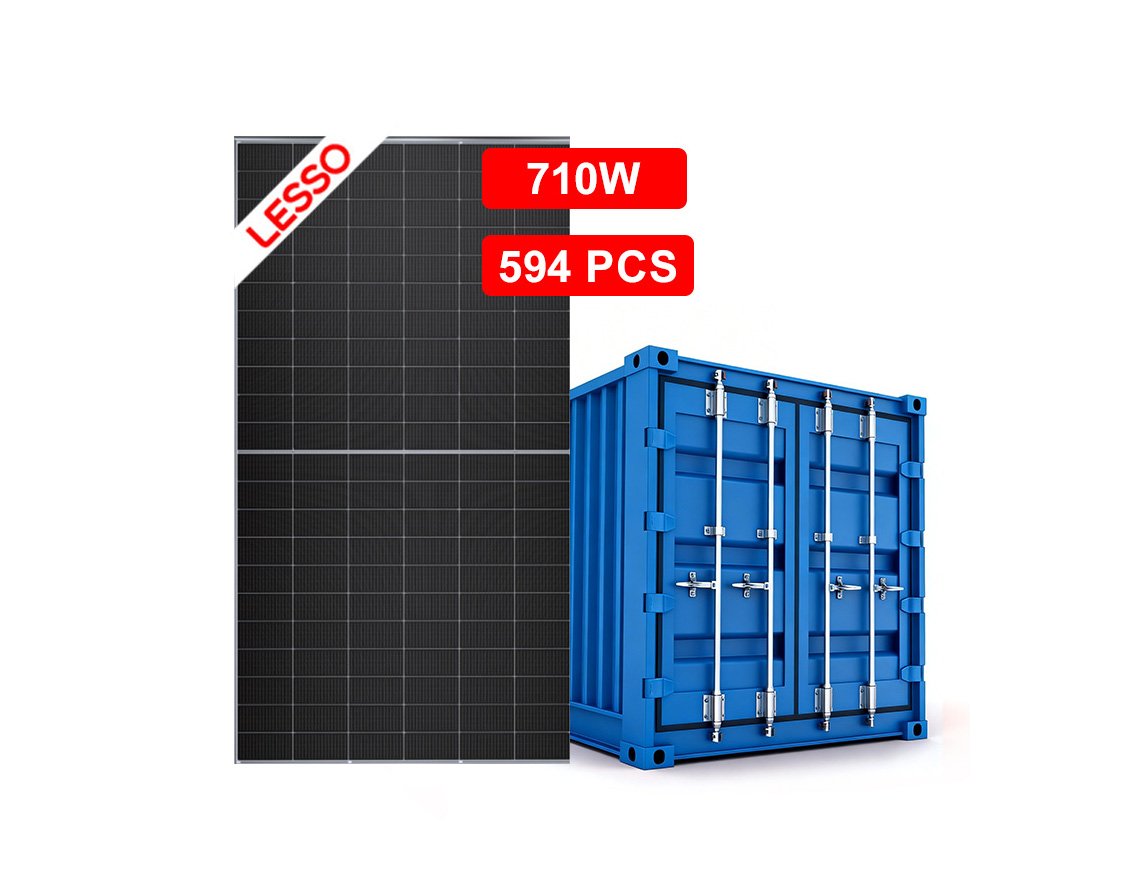 710W LESSO 710-730W Dual Glass Bifacial solar panels