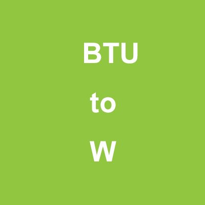 BTU-to-W-conversion-calculation