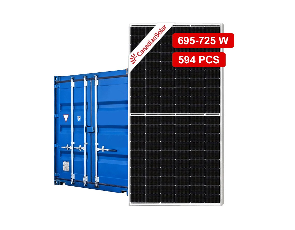 Canadian Solar Panels 695-725W Per Container 594 PCS