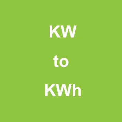 Conversão de KW para KWh