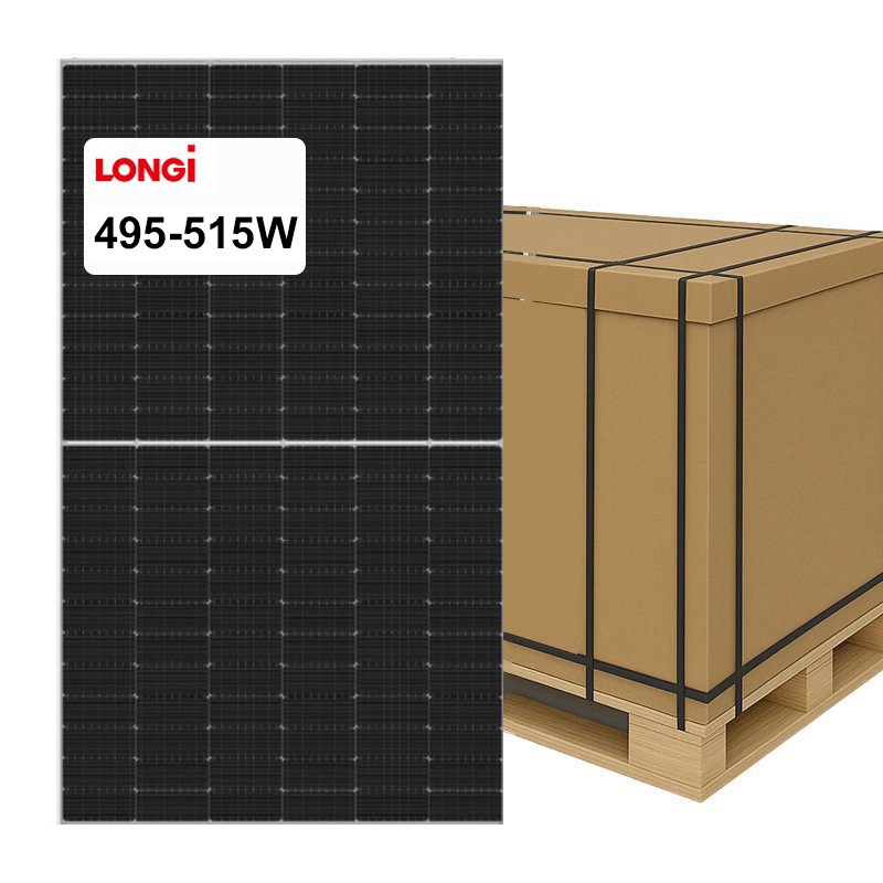 Longi-painéis solares-500W-fornecimento a granel-495-515-por-palete