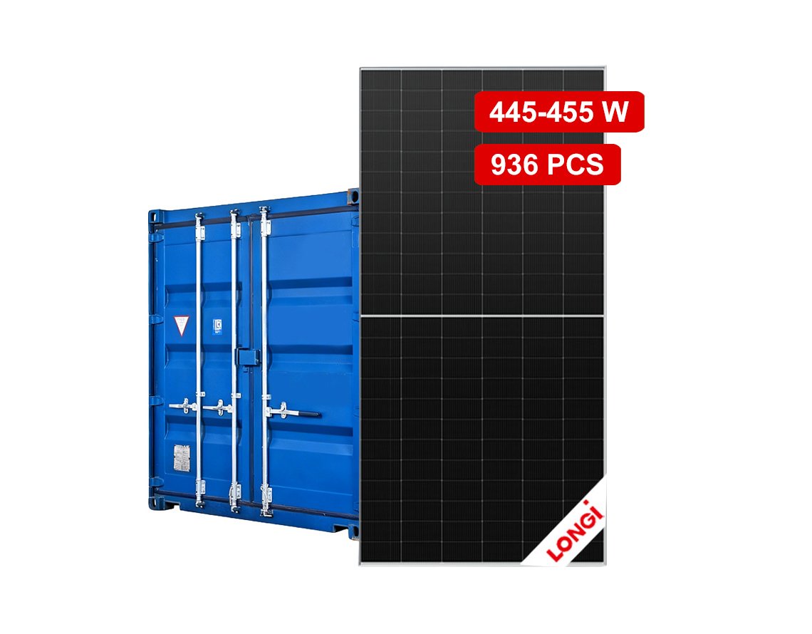 Longi solar panels by container 445-455W