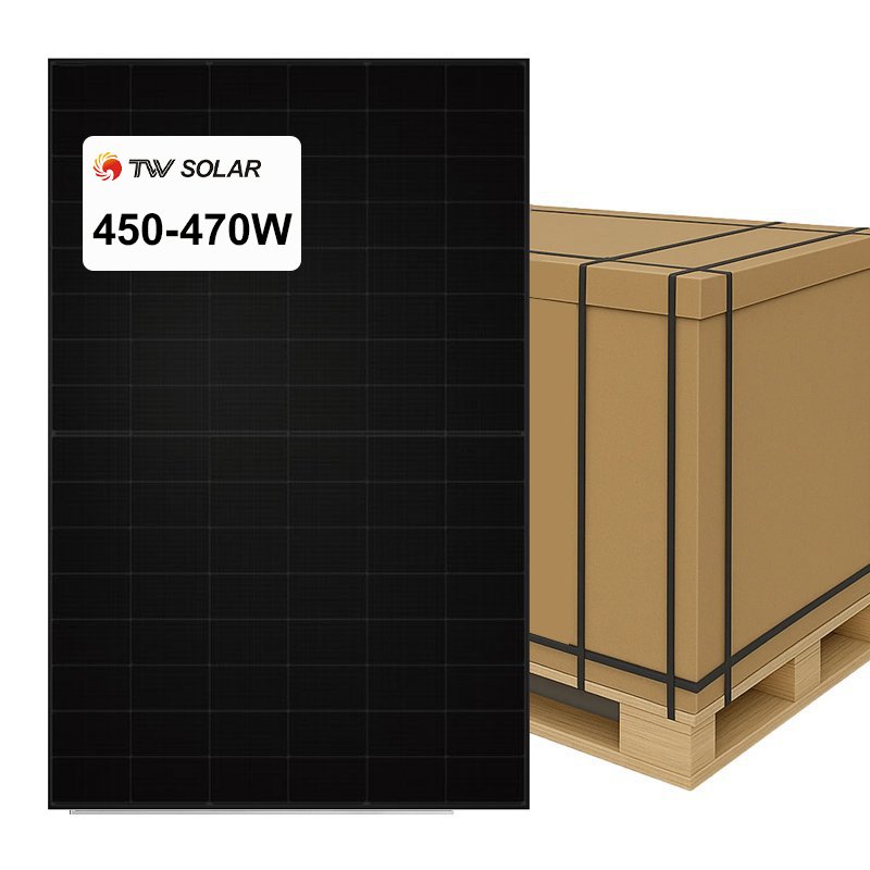 Tongwei-solar-panel-450W-TW-all-black-from-HBOWA-bulk-supply by pallet