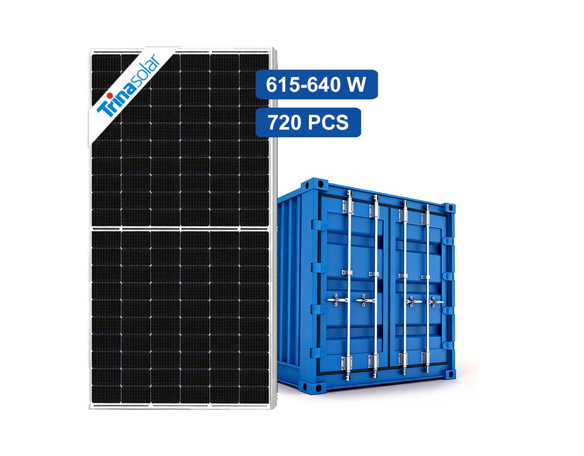 Trina Solar Panels 640W BY Container 720 PCS