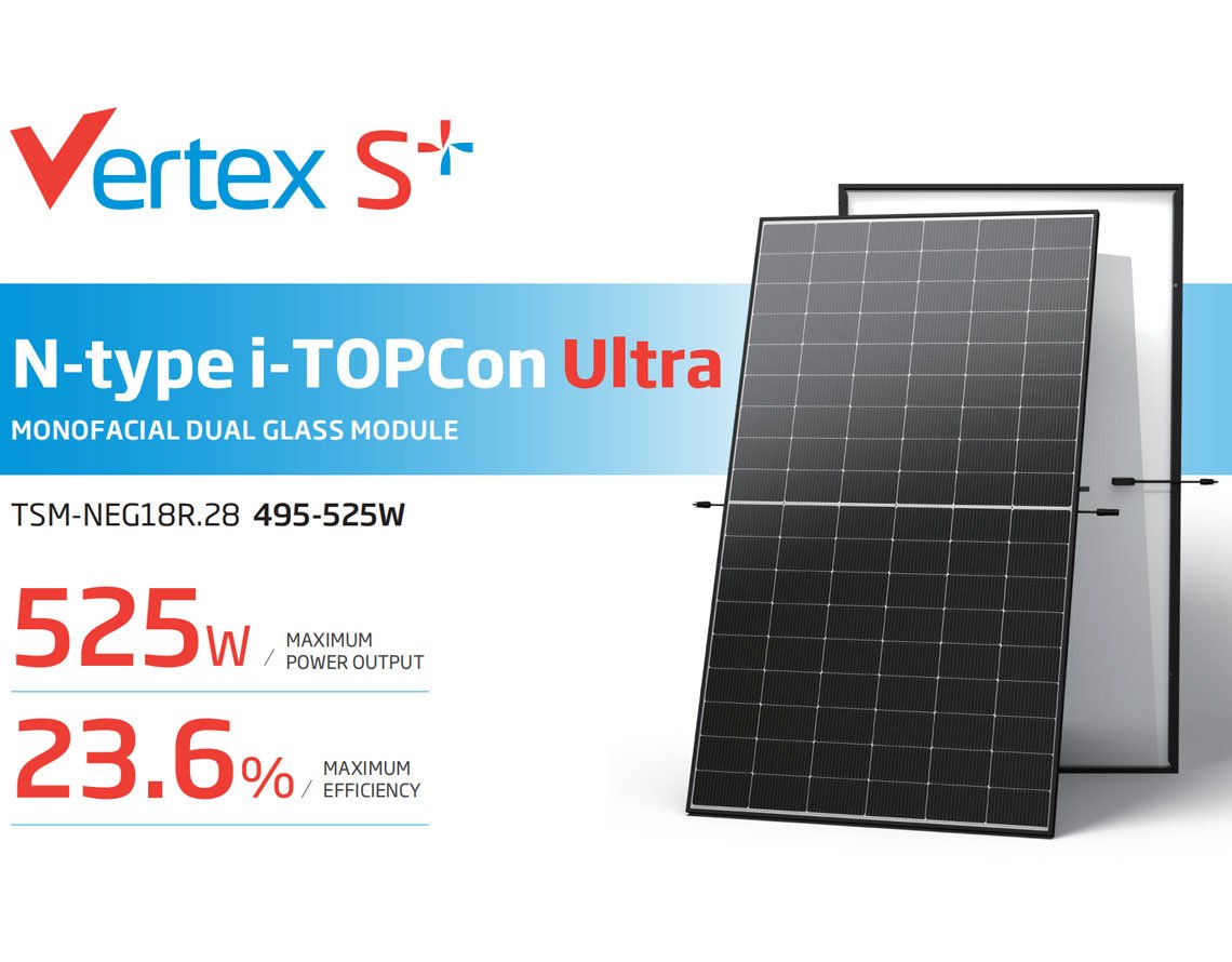 Trina-solar-panels-525W-monofacial-dual-glass-module