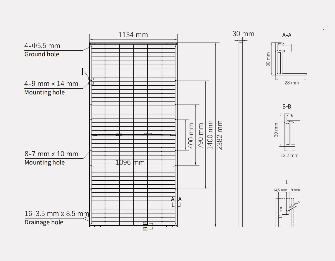 dimension-of-670W-solar-panels