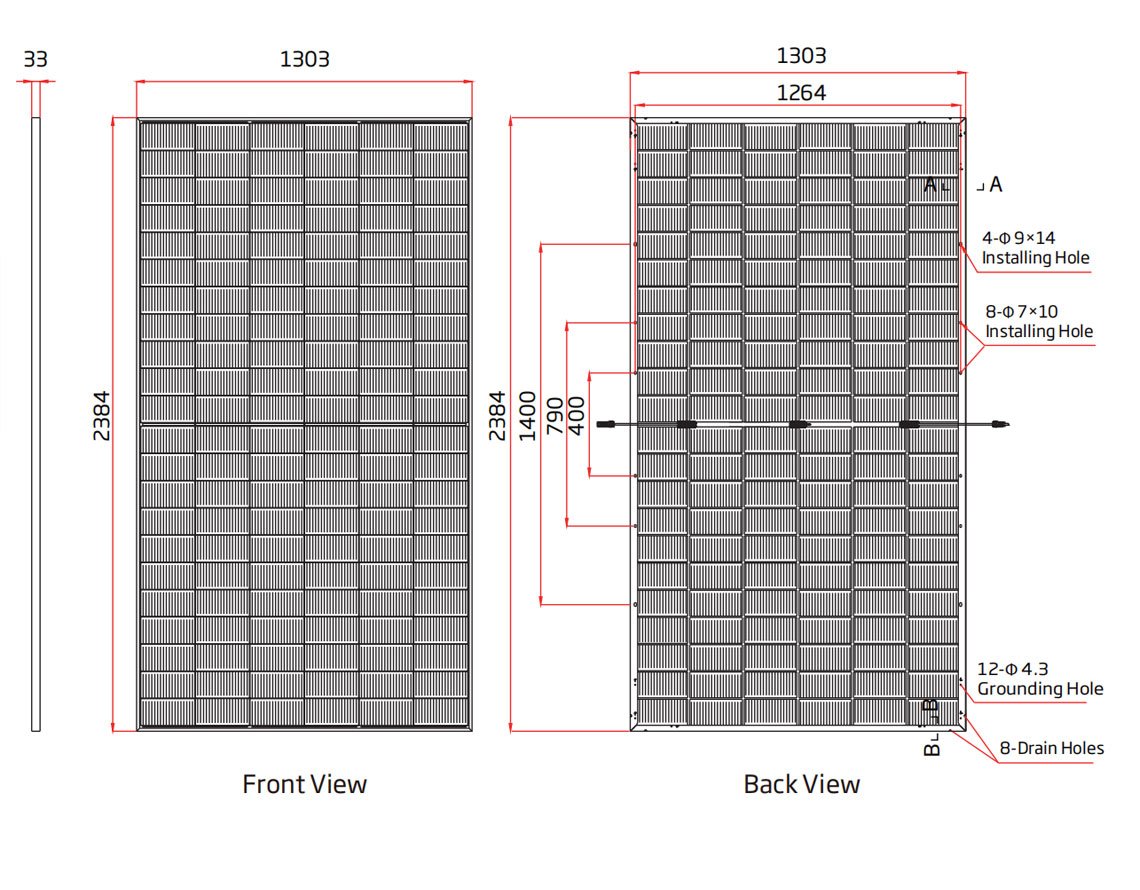 dimension-of-740W-bifacial-solar-module