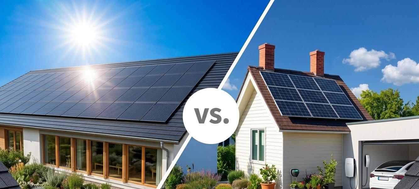 Guia de painéis solares comerciais versus residenciais-2026