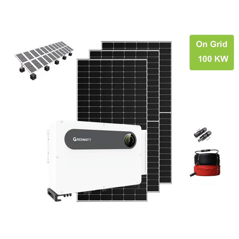 100KW-on-grid-solar-system-ground-mounted-type-panel-kit