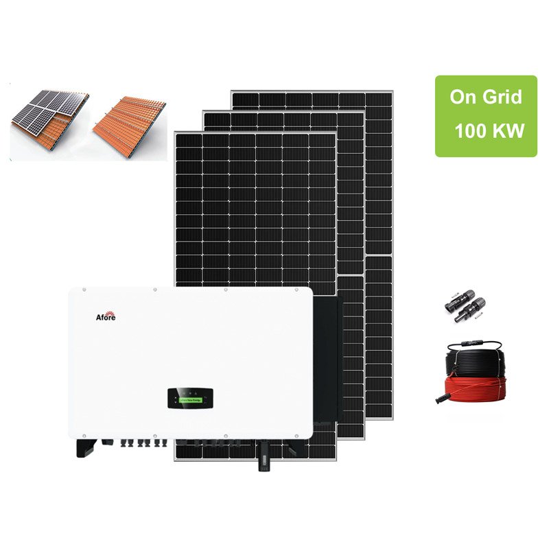 100kw-on-grid-solar-panel-kit-with-Afore-inverter