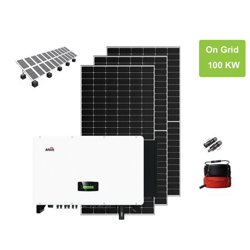 100kw-solar-system-on-grid-type-with-Afore-inverter