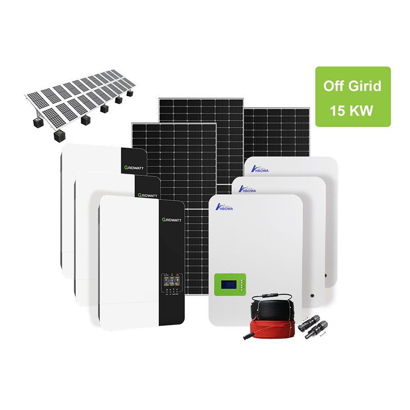 15KW Ground-mounted Off Grid Solar System 15KWh