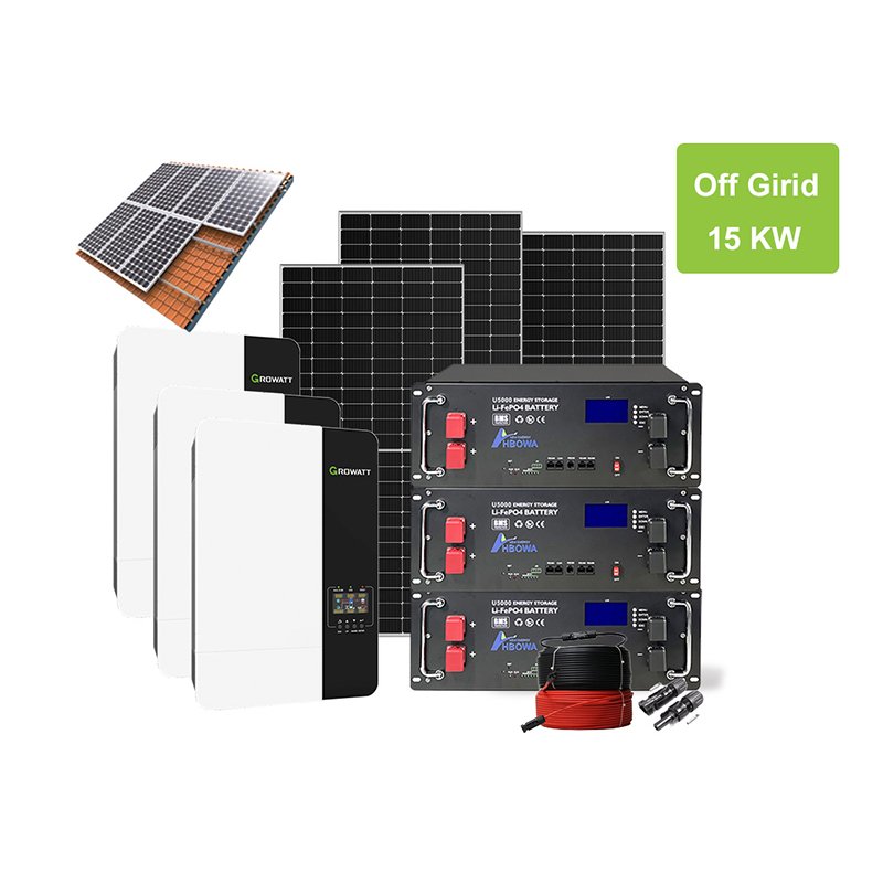 15KW off grid solar system with low voltage battery