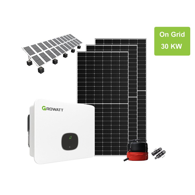 50KW On Grid Solar System with Growatt Inverter