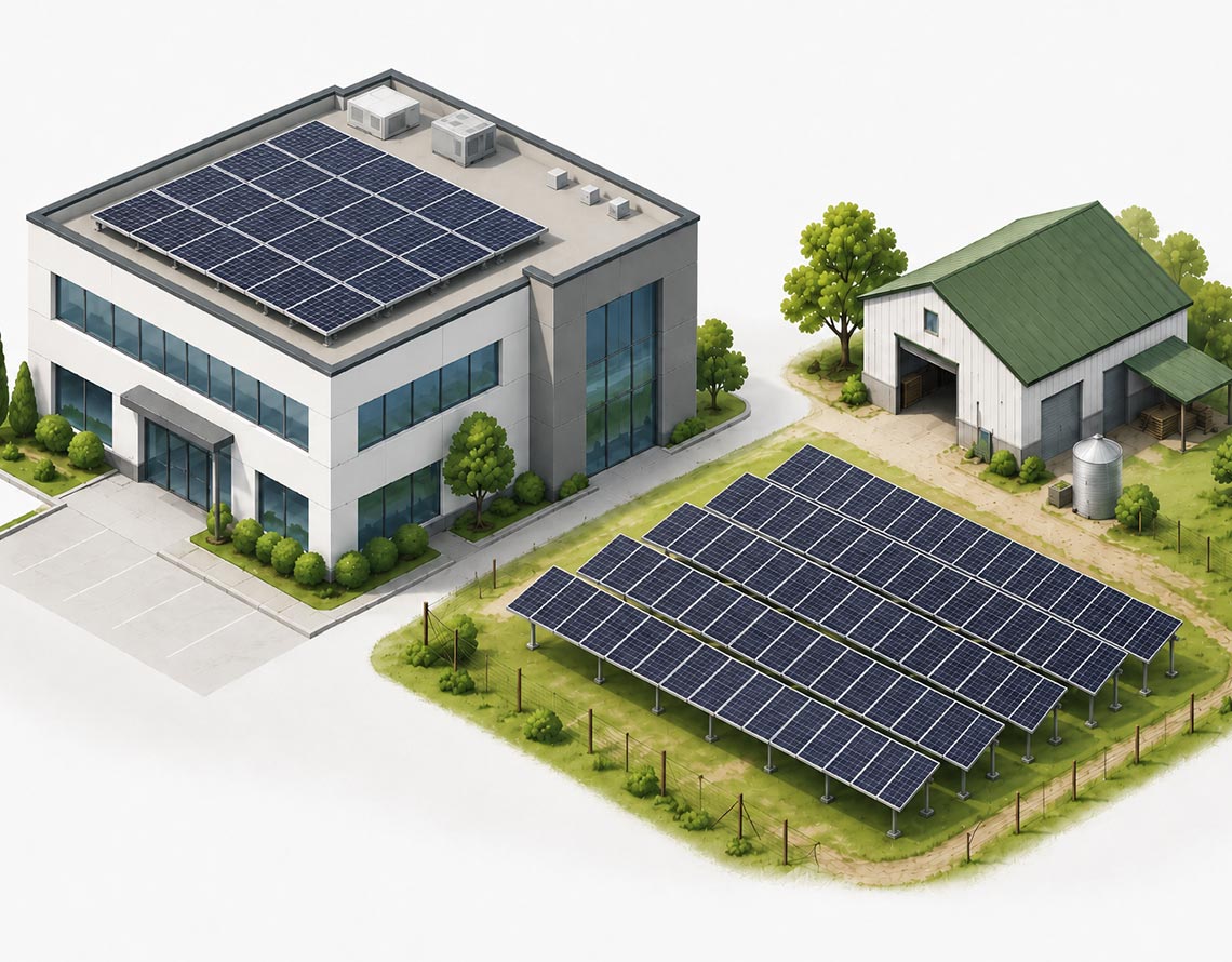 Rooftop-vs-Ground-mounted-Installation