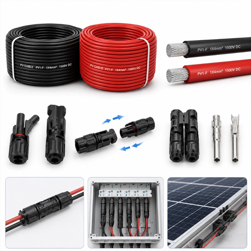 cabels-and-connectors-for-100kw-solar-systems