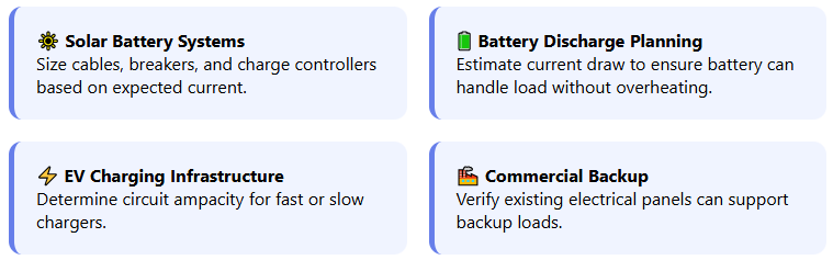 when to use energy to current calculator