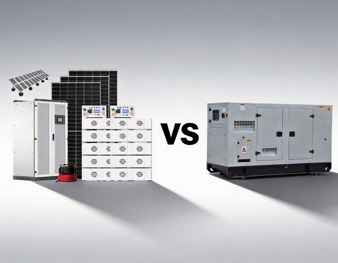 150kW Solar System vs 150kW Diesel Generator