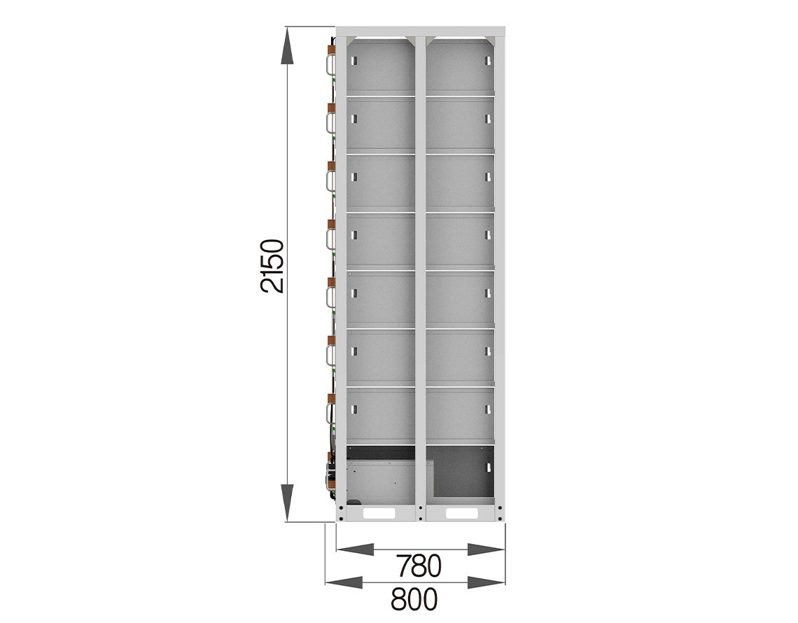 high-voltage lithium ion battery storage battery rack