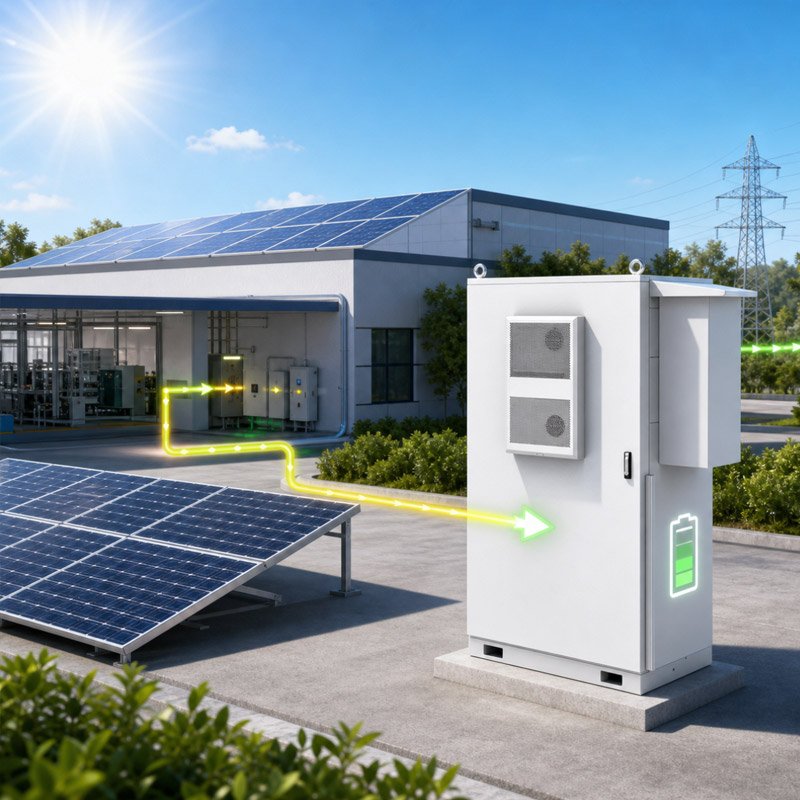 solar-plus-storage-system-work-in-the-midday
