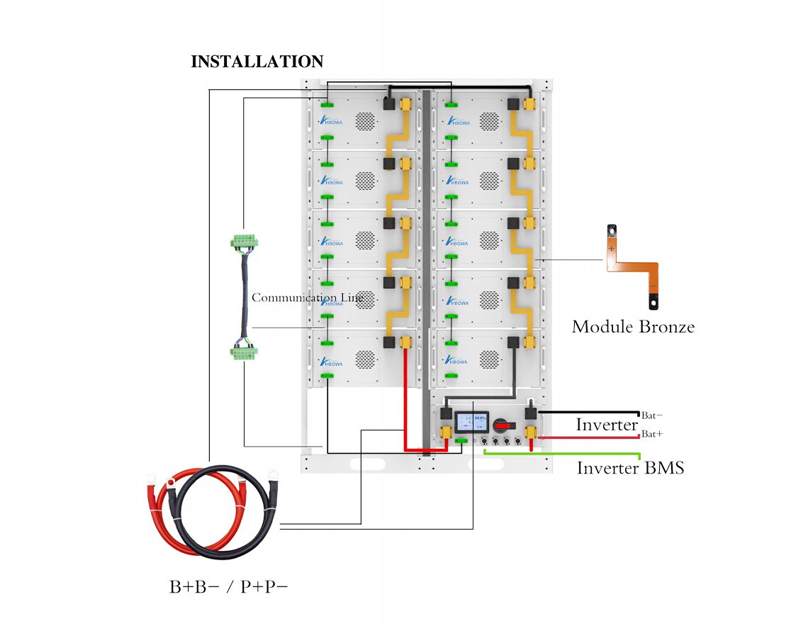 160kwh battery high voltage energy storage battery installation guide