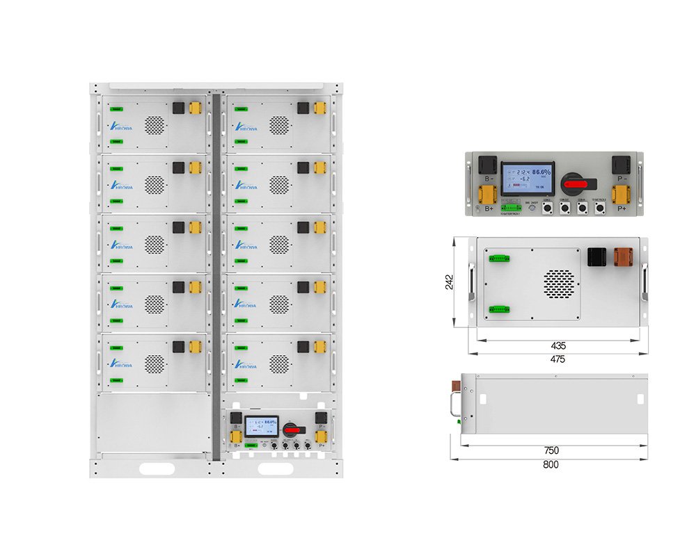 160kwh high voltage battery for 80kw solar system