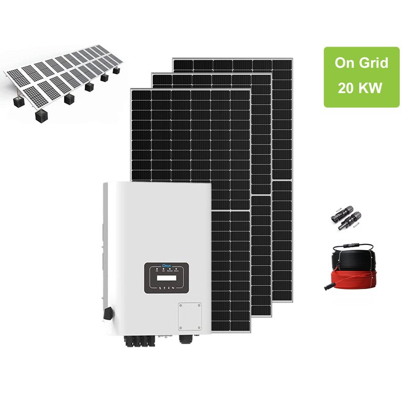 20kw ground mounted on-grid-solar-system three phase type-from-HBOWA