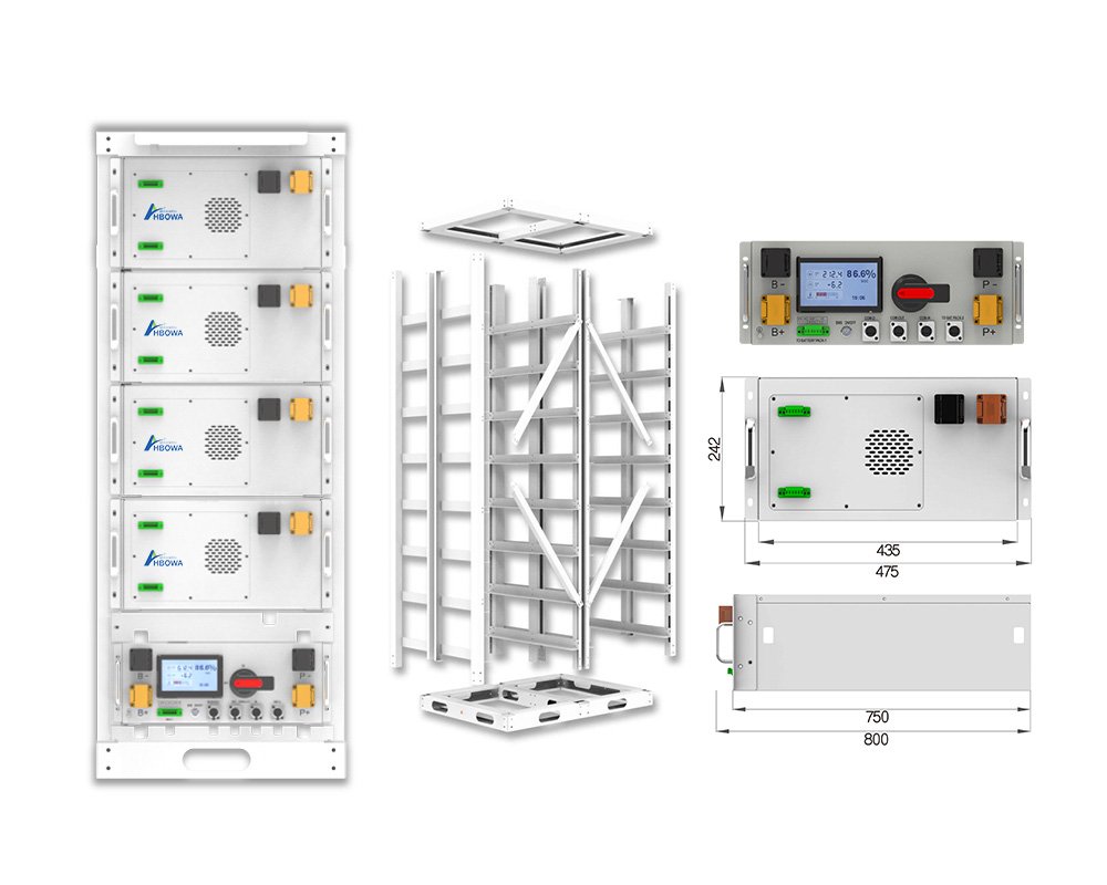 30kw 64kwh battery rack details